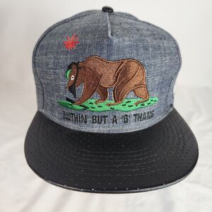 Cayler and Sons Snapback 'G' Thang California Bear Marijuana Leaf Low Rider